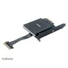 Akasa Dual M.2 PCI-E RGB LED adapterio kortelė