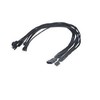 Akasa 4-pin - 4-pin x5, 0,45 m, Juoda (AK- CBFA03- 45)