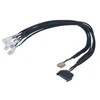 Akasa Flexa FP5S PWM Splitter Cable (5 Fans) – sleeved, 45cm