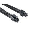 Akasa ATX/EPS 8 kontaktų-ATX/EPS 8 kontaktų, 0,4 m, Juodas (AK-CBPW08-40BK)