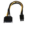 AKYGA Adapteris su kabeliu AK-CA-30 SATA m / PCI-E 6 pin f 15cm