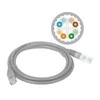 Patch-cord U/UTP kat.6A LSOH 1.0m pilka ALANTEC