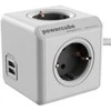 Galia - Allocacoc PowerCube Extended USB 4 Outlets 2 USB 3m Pilka