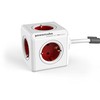 allocacoc PowerCube Extended 3 m incl. 3 m Cable red Type F