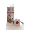 allocacoc PowerCube Extended 3 m incl. 3 m Cable red Type F