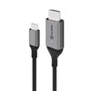 USB kabelis Alogic USB-C - HDMI 2 m Juodas (ULČD02- SGR)