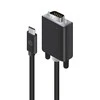 USB kabelis Alogic USB-C - D-Sub (VGA) Juodieji (ELUCVG- 02RBLK)