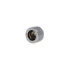 Alphacool HT connection straight G1/4 inch female thread to 16mm outer diameter hard tube – knurled, shiny sidabrinis