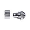 Alphacool Eiszapfen fitting straight G1/4 inch female thread to 13/10mm – chrome sidabrinis