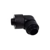 Alphacool varveklio jungtis 90 laipsnių nuo G1/4 colio AG iki 13/10 mm – pasukama, juoda
