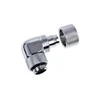 Alphacool Eiszapfen Connector 90 Degree G1/4 Inch Female Thread to 13/10mm – Rotatable, chrome sidabrinis
