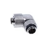 Alphacool Eiszapfen Connector 90 Degree G1/4 Inch Female Thread to 13/10mm – Rotatable, chrome sidabrinis