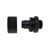 Alphacool Eiszapfen connector straight G1/4 inch female thread to 16/10mm – juodas