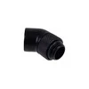 Alphacool Eisfrost Adapteris 45 Degree G1/4 Inch Female to G1/4 Inch Male – Rotatable, Juodas