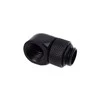 Alphacool Eiszapfen Adapteris 90 Degree G1/4 inch Male to G1/4 inch Female – Rotatable, Juodas
