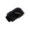 Alphacool Eiszapfen Adapteris 90 Degree G1/4 inch Male to G1/4 inch Female – Rotatable, Juodas