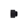 Alphacool Eiszapfen Adapteris straight G1/4 inch female to G1/4 inch male – juodas