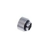 Alphacool Eiszapfen Adapteris straight G1/4 inch female to G1/4 inch male – chrome sidabrinis