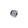 Alphacool Eiszapfen Adapteris straight G1/4 inch female to G1/4 inch male – chrome sidabrinis