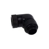 Alphacool Eiszapfen Angle Adapteris 90 Degrees Rotatable G1/4 Female to G1/4 Male – Juodas