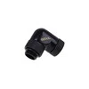 Alphacool Eiszapfen Angle Adapteris 90 Degrees Rotatable G1/4 Female to G1/4 Male – Juodas
