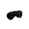 Alphacool HT Adapteris 90 Degree 16mm OD to 16mm OD Hardtube – knurled, juodas