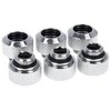 „Alphacool Eiszapfen“ 13 mm kieto vamzdžio suspaudimo jungtis G1/4, 6 vnt. pakuotė – chromuota