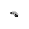 Alphacool Eiszapfen Connector 90 Degree G1/4 Inch Female Thread to 16mm Outer Diameter Hardtube – Rotatable, Shiny Sidabrinis