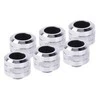 Alphacool Eiszapfen Pro fitting 16mm hard tube G1/4, 6-Pack – chrome