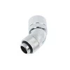 Alphacool HF Connection 45 Degree G1/4 Inch Female Thread to 13/10mm – Rotatable, Chrome Sidabrinis