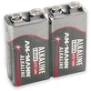 Dvi Ansmann 9V alkaline baterijos pakuotėje