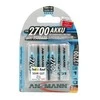 1x4 Ansmann dešinėje. Baterija 2700 Mignon AA 2500 mAh