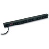 APC RACK PDU BASIC ZERO U 10A 230V maitinimo paskirstymo įrenginys 0U Juoda 15 AC išvestis(ys / čių)