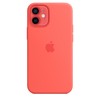 Apple iPhone 12 mini Silikoninis dėklas su MagSafe, Citrusų rožinė (Pink Citrus)