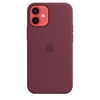 Apple iPhone 12 mini Silikoninis dėklas su MagSafe, Slyvų violetinė (Plum)