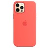 Apple „iPhone 12 Pro Max“ silikoninis dėklas su „MagSafe“ – rožinis citrusinis