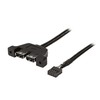 ASRock reduktorius USB 2.0 (9 kontaktų) iki 2 x USB 2.0