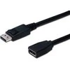 Assmann Electronic ASSMANN DisplayPort ilgintuvas AWG 28 2xshielded juodas DP M/DP F 2m