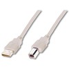 Assmann Electronic ASSMANN 10X USB2.0 kabelis 3.0m USB A zu USB B masinis smėlio spalvos