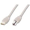 Assmann Electronic ASSMANN 10X USB2.0 kabelis 3.0m USB A zu USB B masinis smėlio spalvos