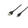 Assmann Electronic ASSMANN USB 2.0 prijungimo kabelis tipas A - mini B 5pin M/M 1.8m USB 2.0 atitinka UL bl