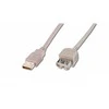 Assmann Electronic ASSMANN USB2.0 ilgintuvas 1,8m USB A/M į A/F masinis juodas