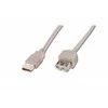 Assmann Electronic ASSMANN USB2.0 ilgintuvas 1,8m USB A/M į A/F masinis juodas
