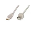 Assmann Electronic ASSMANN USB2.0 ilgintuvas 5m USB A/M į A/F masinis juodas