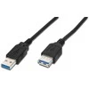 Assmann Electronic ASSMANN USB3.0 ilgintuvas 3m USB A / M į A / F masinis juodas