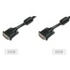 Assmann Electronic ASSMANN DVI prijungimo kabelis DVI(24+1) 2x ferrit M/M 10.0m DVI-D Dual Link bl