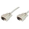 Assmann Electronic ASSMANN nuoseklusis kabelis 3m 2x DSUB 9 smėlio spalvos priskyrimas 1:1 AWG26