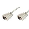 Assmann Electronic ASSMANN nuoseklusis kabelis 3m 2x DSUB 9 smėlio spalvos priskyrimas 1:1 AWG26