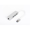 Assmann Electronic DIGITUS USB3.0 3 prievadų HUB &amp; GLAN adapteriai 3xUSB A/F 1xUSB A/M 1xRJ45 LAN