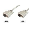 Assmann Electronic ASSMANN nuoseklusis kabelis 3m 2x DSUB 9 smėlio spalvos priskyrimas 1:1 AWG26